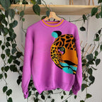 Sweater Leopardo Magenta