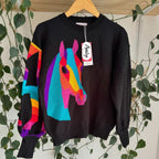 Sweater Negro Caballo