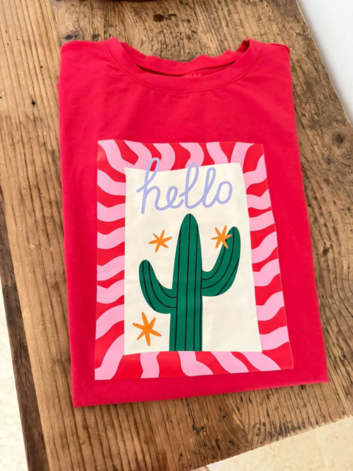 Playera Hello Cactus