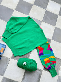 Sweater Caballos Verde